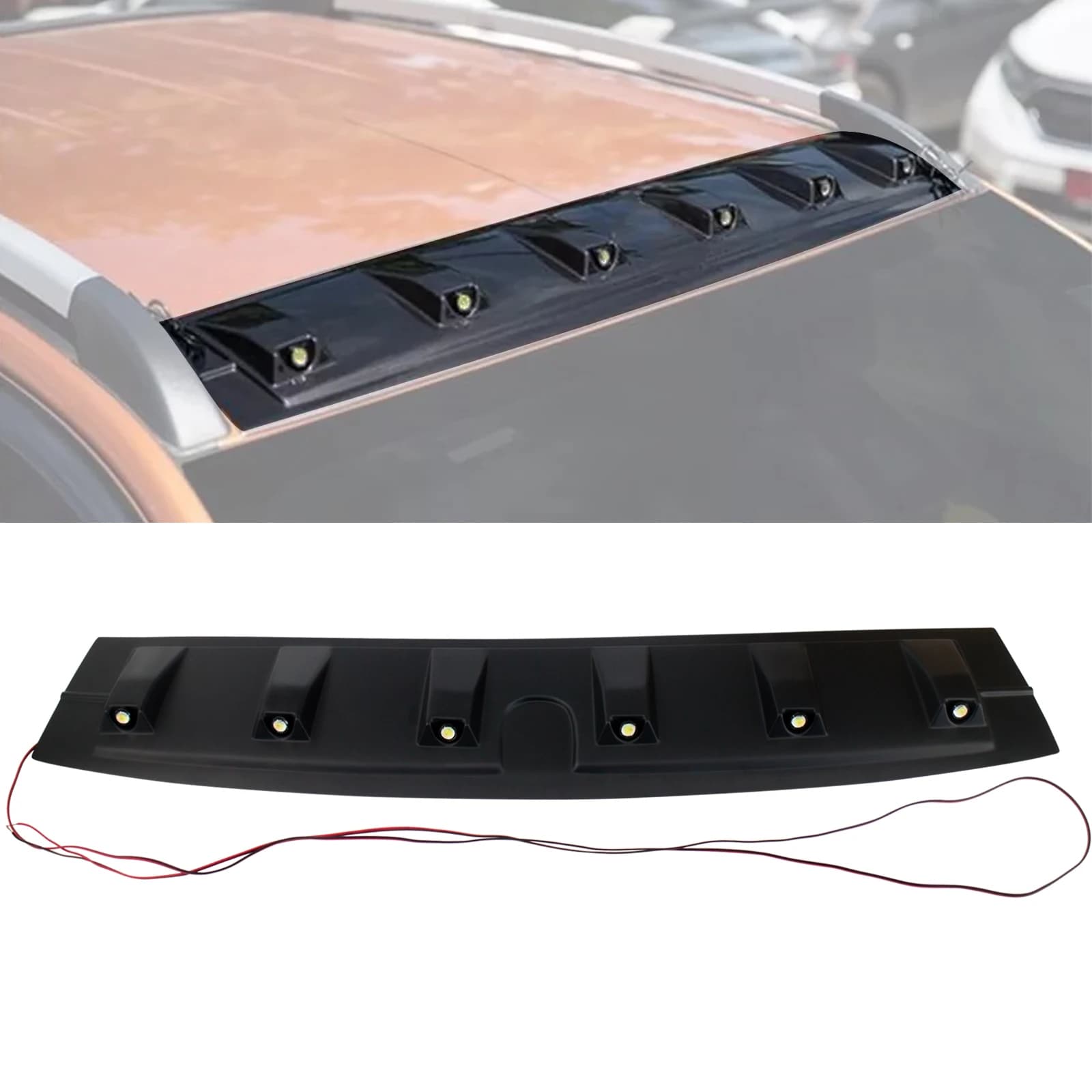 Accessoires de style Raptor pour lumières LED de toit avant, couvercle de modelmicrophone pour Ford