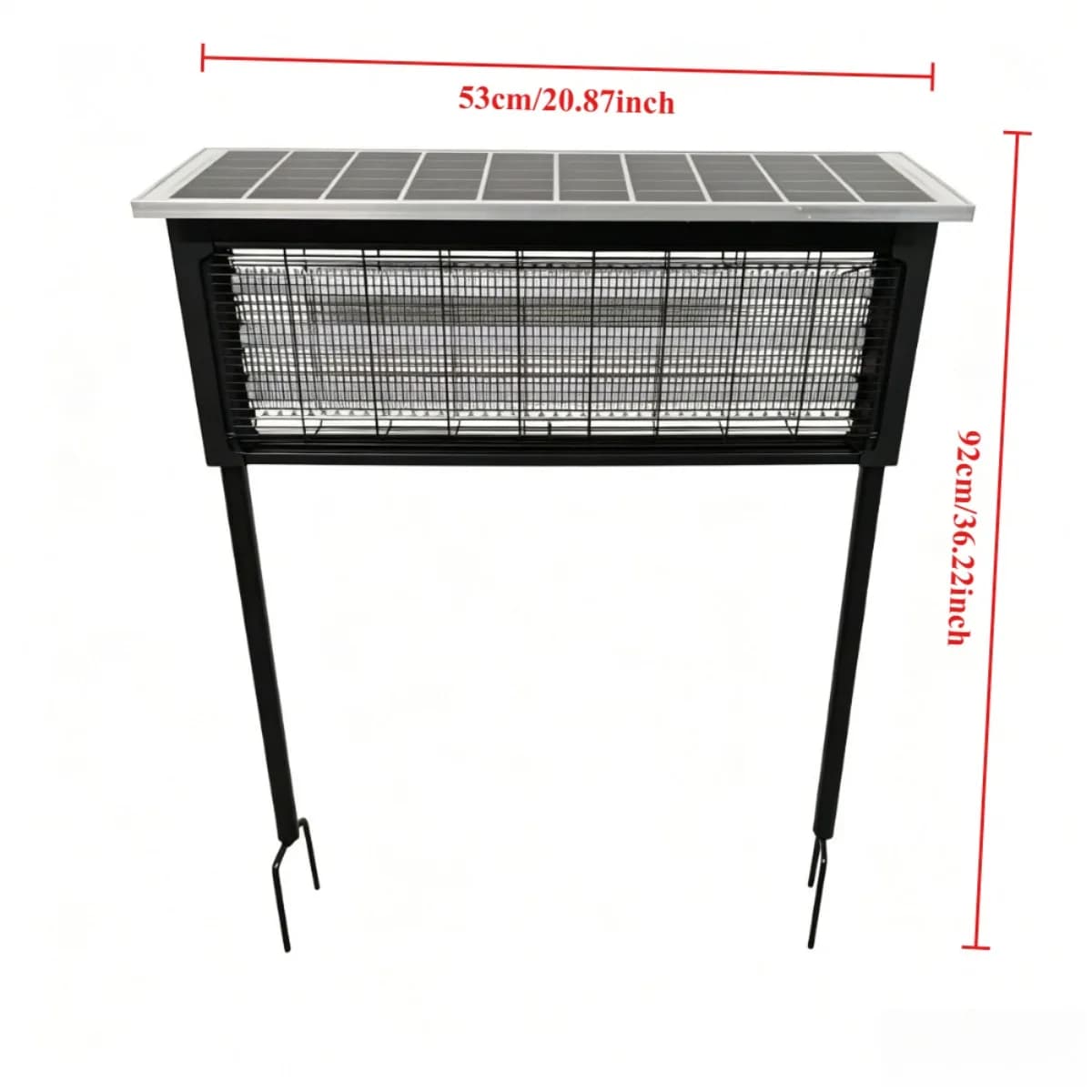 Lampe Solaire Anti-Moustiques avec Lumière UV 15W 25W 40W Étanche IPX5 Piège à Mouches Destructeur d