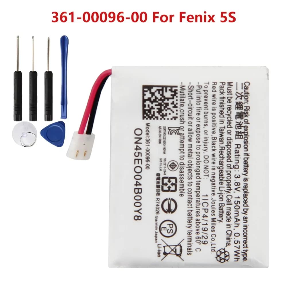 Nouvelle batterie de remplacement pour Garmin Fenix 5 6 Fenix 5S 5X Forerunner 935 945 361-00097-00 