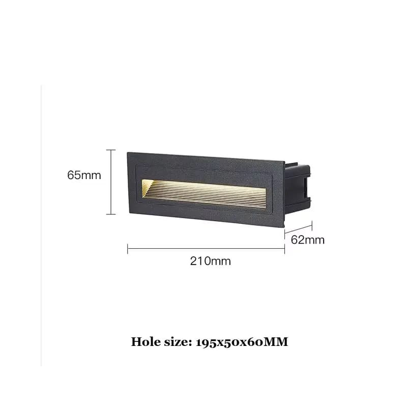 Applique Murale LED Imperméable pour l'Extérieur, Luminaire Décoratif d'Angle Idéal pour un Jardin,