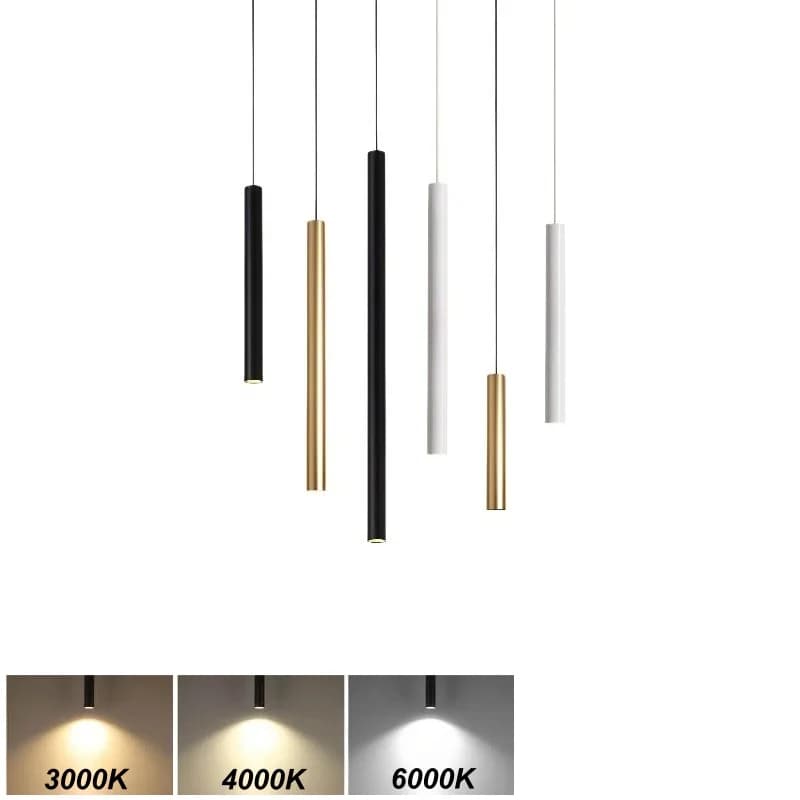 Suspension LED nordique réglable pour cuisine, chevet, restaurant - Luminaires suspendus AC