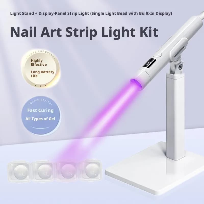Lampe à ongles portable multifonctionnelle 360 °   Support rotatif pour lampe à ongles, lampe de séc