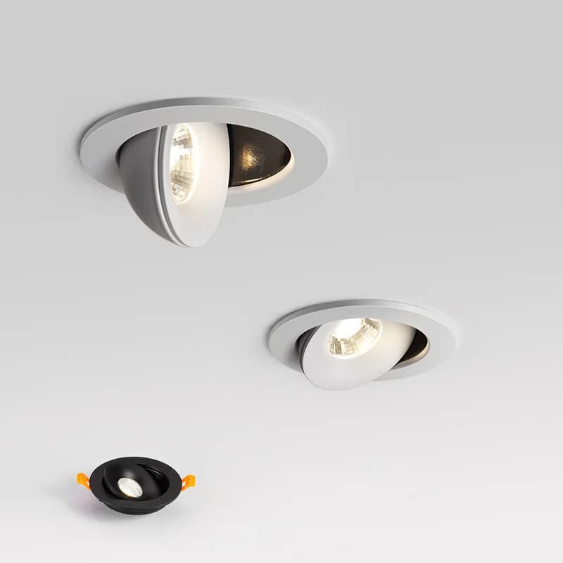 Rond 360 Angle rotation Dimmable LED COB encastré Downlight 5W 7W 10W 12W 15W 18W 20W 25W LED plafon