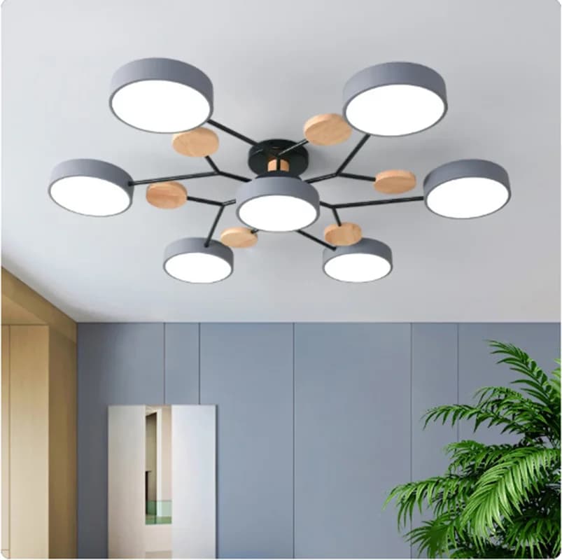 Plafonnier LED suspendu au design moderne, éclairage d'intérieur, luminaire décoratif de plafond, id