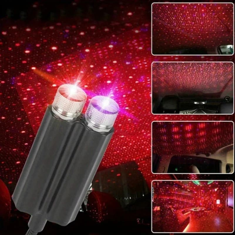 Lumière LED Starry Sky pour toit de voiture, prise USB, universel, automobile