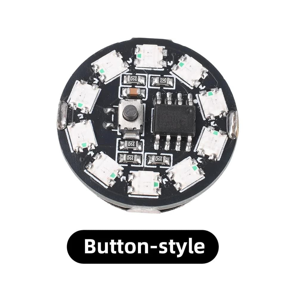 Module d'éclairage LED multicolore, mini lampe à commande magnétique, 10 LED, 53 modes de couleur, v