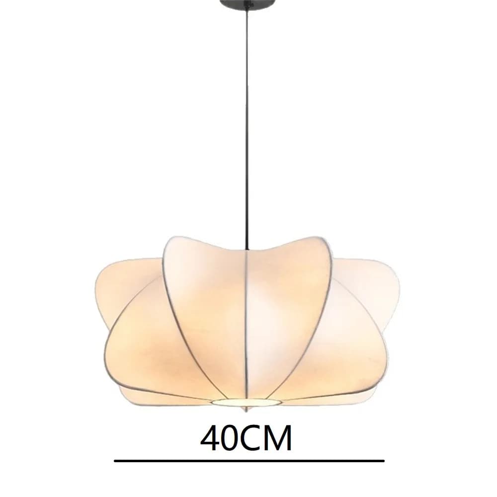 Wabi Sabi salon plafonnier boutique Bar salon lampes suspendues tissu de soie flanelle suspendu Lust