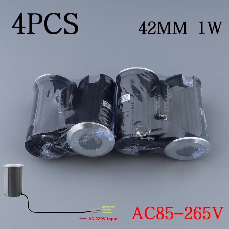 4 pièces projecteur encastré LED extérieur IP67 1W 3W 5W LED étanche pont étape escalier souterrain