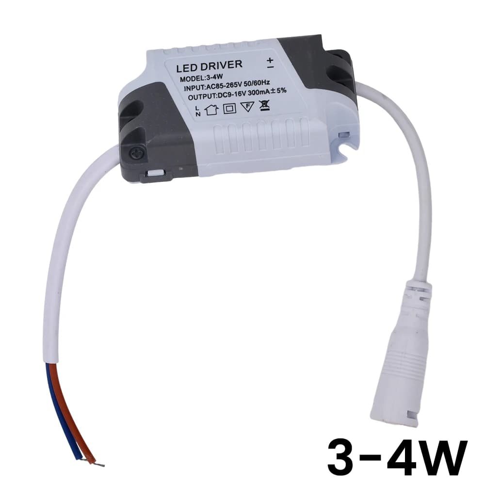 Pilote de courant Constant LED 3-4W 4-7W 8-12W 12-18W 18W-24W 24-36W AC85-265V, adaptateur d'aliment