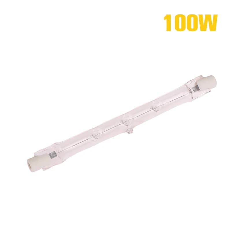 Lampe halogène R7s linéaire, 100/200/300W, 118mm, Double extrémité, ampoule halogène AC230V, décor d