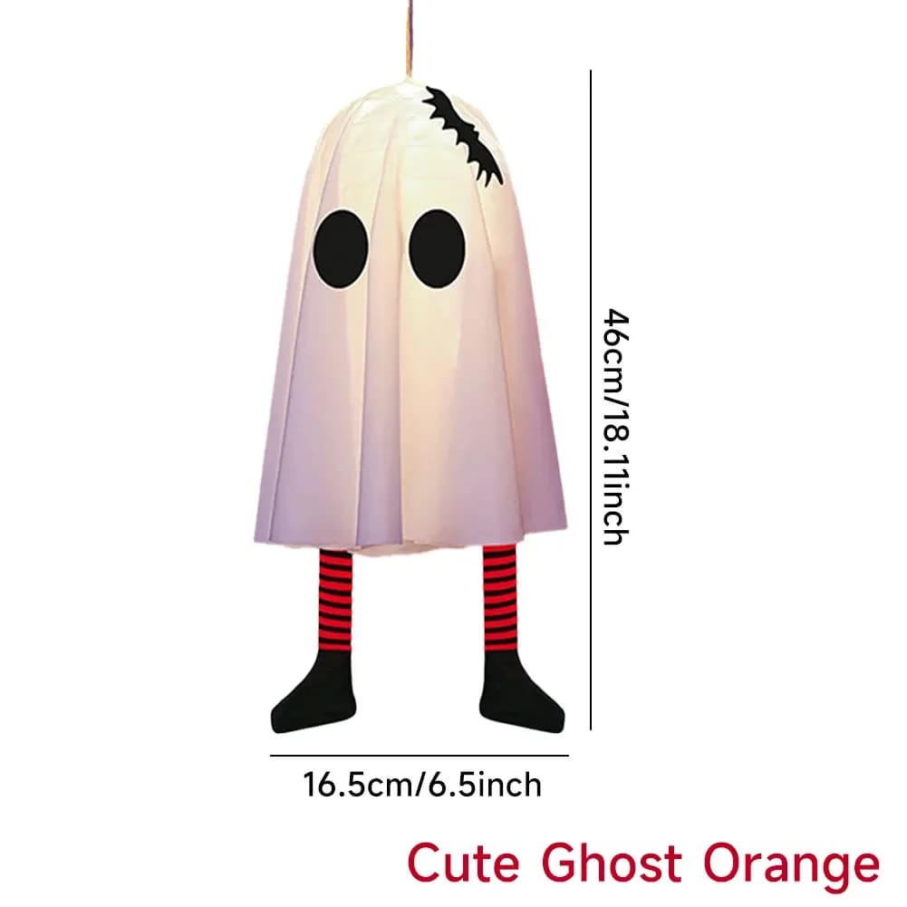 Lumière clignotante LED pour Halloween, décoration suspendue fantôme, lampe chapeau de magicien scin