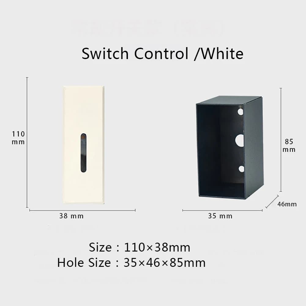 SANDIY-Applique Murale LED à Capteur Intelligent, Éclairage d'Échelle avec Boîte, pour Marches de Ma