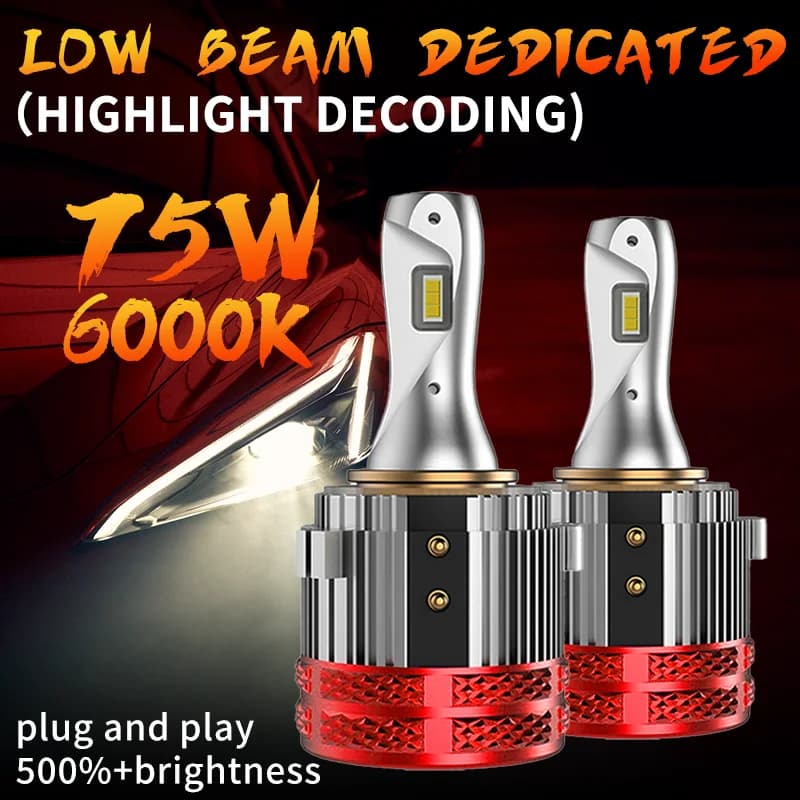 Ampoules de phares LED H7 H15 pour Golf 6 MK3 MK7 Canbus, feux de croisement et de route halogènes p