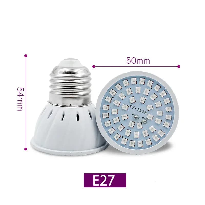 LED à spectre complet élèvent la lumière E27 E14 GU10 MR16 220V 230V lampe de croissance pour plante