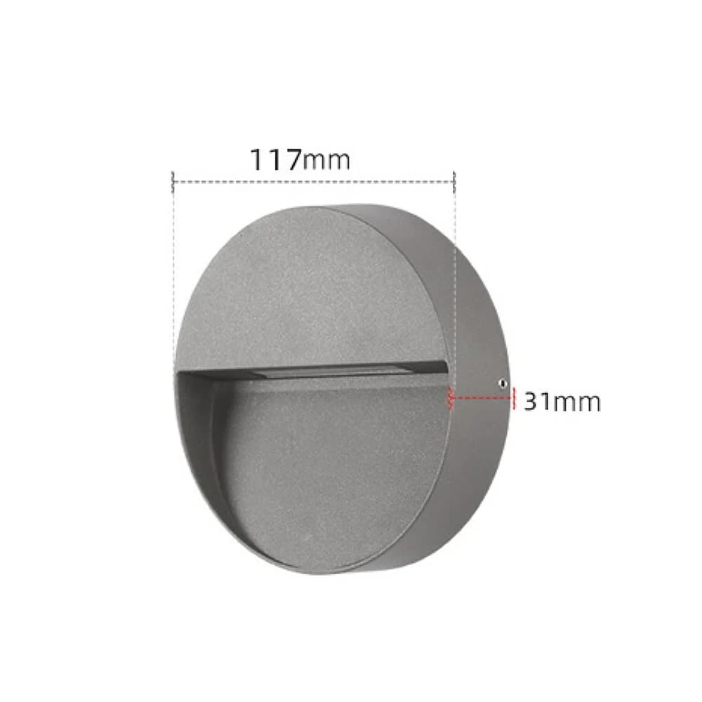 Applique murale extérieure applique externe basse tension étanche ronde balcon Luminaires montage en