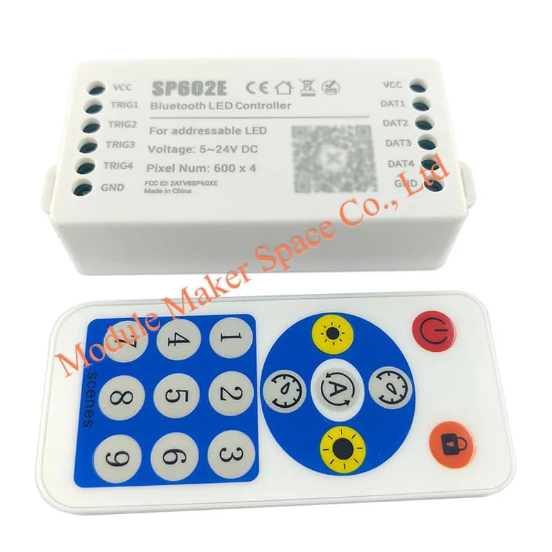 Contrôleur LED BT 4 canaux SP602E + télécommande RF, variateur sans fil contrôlé par application pou