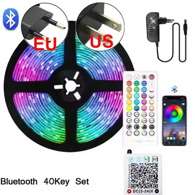 Bande lumineuse Led Rgb 24V, couleur pour cuisine, 5M, 20M, 15, 10, 30 mètres, haute luminosité, aut