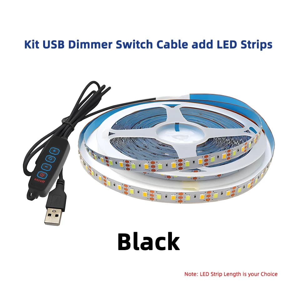 Kit de bande lumineuse LED pour documents touristiques, lampe à barre flexible, contrôleur de gradat