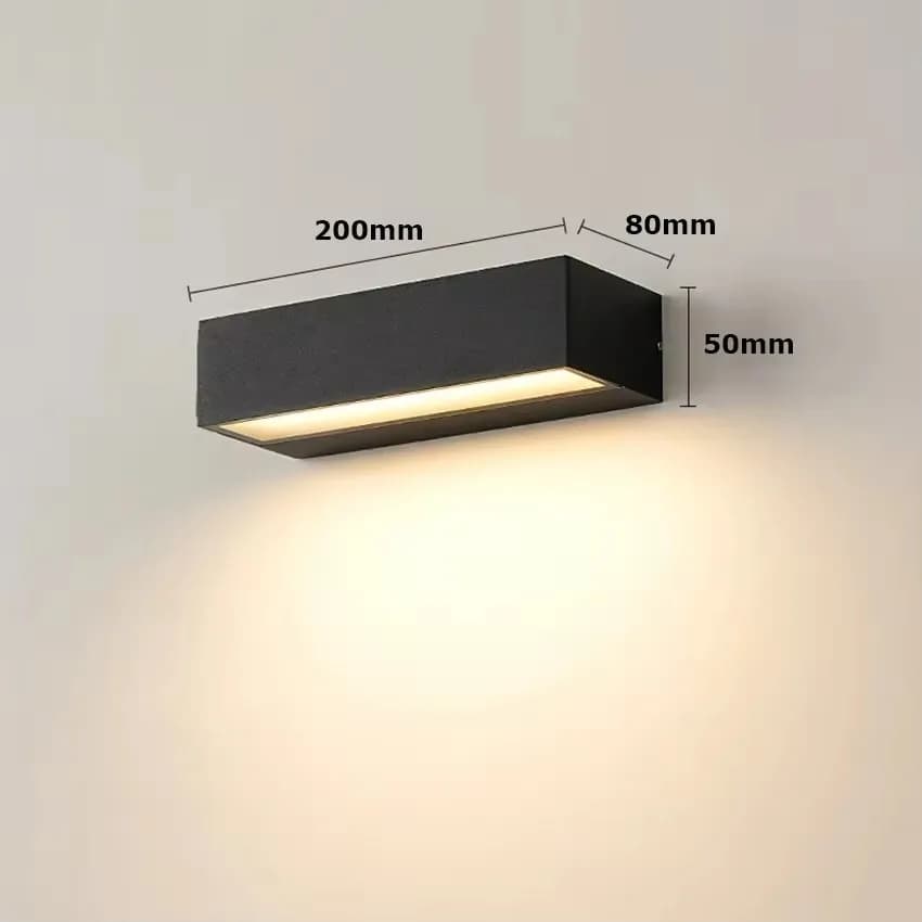 Applique extérieure étanche tête de porte led lavage mural suspendu longue bande cour balcon panneau