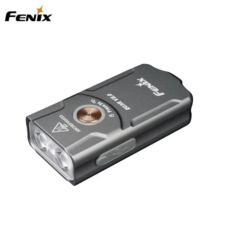 FENIX E03R V2.0 mini lampe de poche porte-clés 500 lumens batterie 400mAh intégrée USB type-c charge
