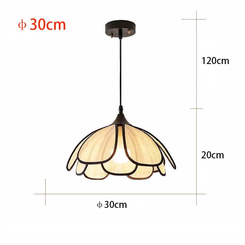 Vintage tissé à la main Lotus salle à manger lustre chambre salon lampe art européen et américain at