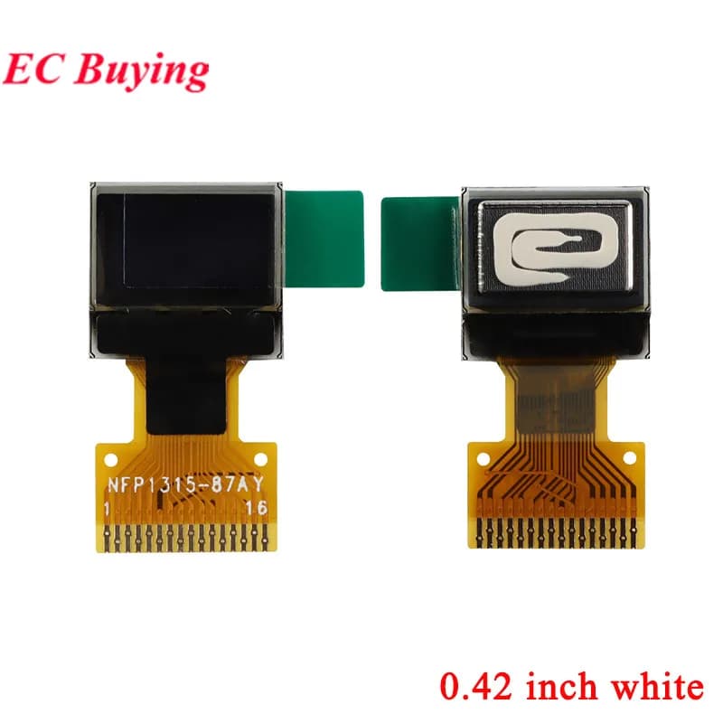 Écran OLED LCD 0.42 0.49 0.66 0.78 0.87 0.91 0.96 1.3 1.51 pouces, Module d'écran bleu blanc 0.42 ''