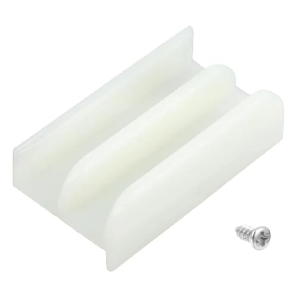 Rail inférieur en plastique M6219 pour porte de douche coulissante avec vis, canaux de 1/2 pouce, ra
