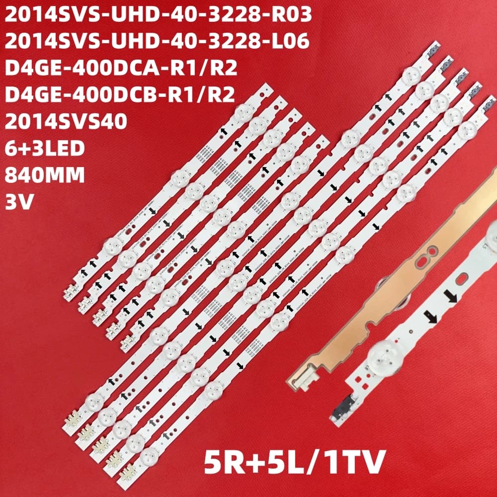 Rétro-éclairage LED pour UE40H5000 UE40H6500 UE40H5500 UE40H6200 D4GE-400DCB-R2 UE40H5100 CY-GH040HG