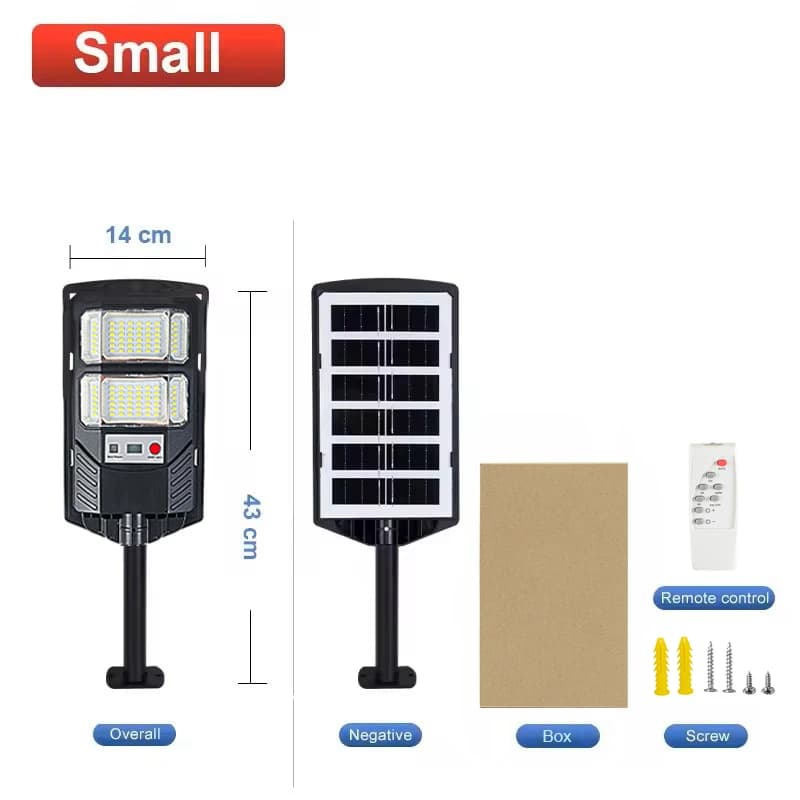 Nouvelles lampes solaires LED améliorées pour l'extérieur, avec télécommande, capteur de mouvement,