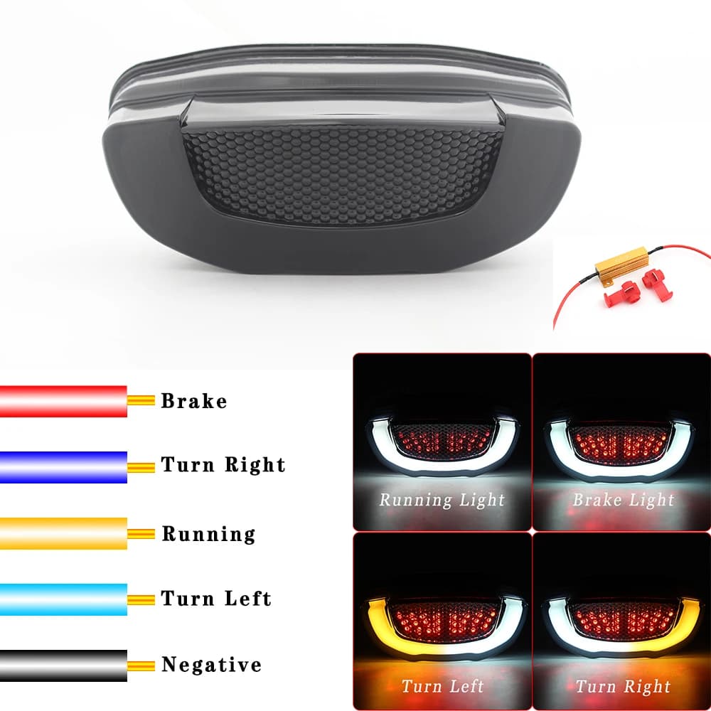 Feu arrière LED intégré pour motos, avec clignotants, pour Honda CB650R CBR650R CB300R 150R, feu ind