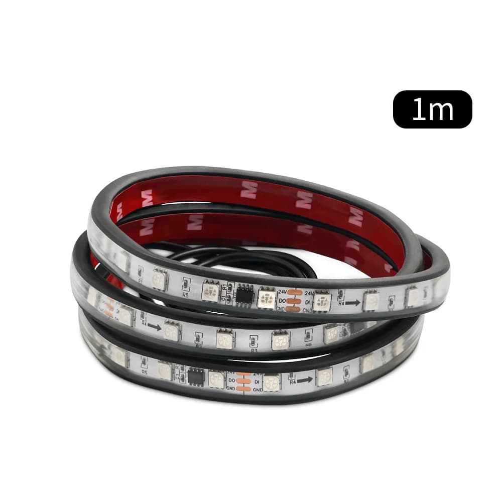 DRL-Bande lumineuse LED pour camion, néon RVB, banderole flexible, barre d'ambiance déconnectée, esc