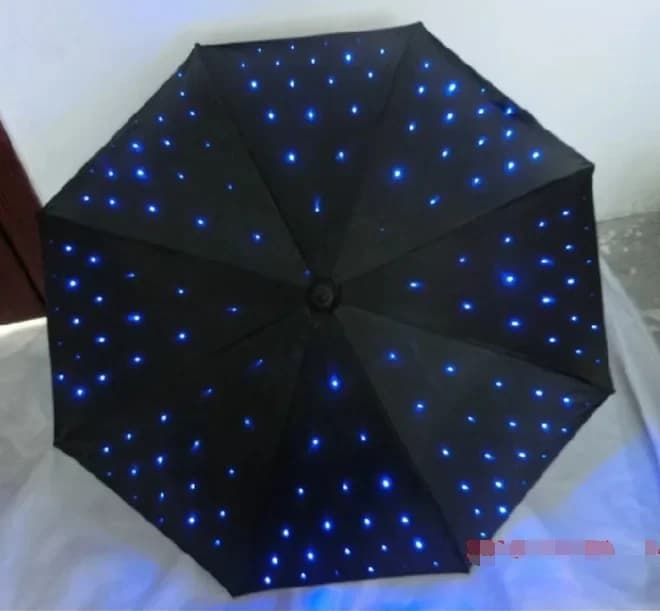 Parapluie lumineux LED tendance avec lumières intégrées, veilleuse nouveauté rechargeable par USB po