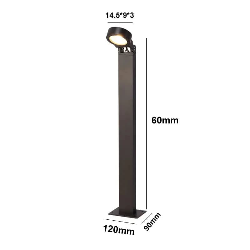 Lampe LED d'extérieur pour pelouse, design simple et moderne, pour villa, jardin, cour, parc communa