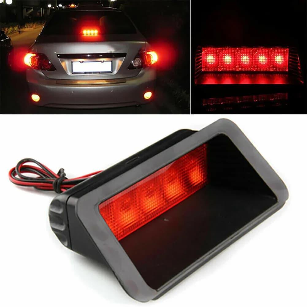 Universel 5 feux de freinage LED DC 12V haut montage arrière troisième feu Stop accessoires de voitu
