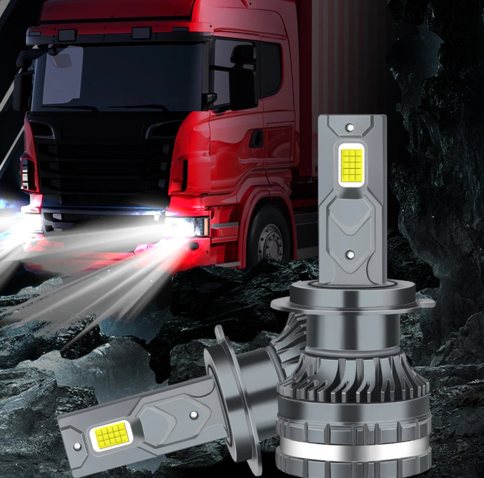 Alimentation 24V LED camion phare 150W puissance H7 H1 H4 H3 phare LED camion 30smd CANBUS LED camio