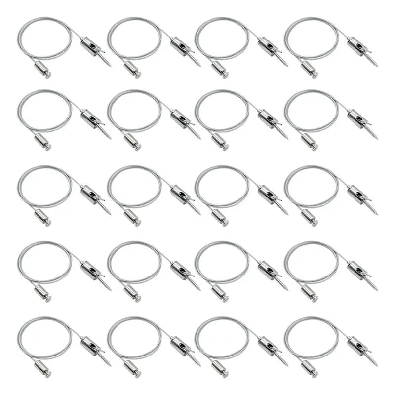 Kit de câbles de suspension pour éclairage de garage hexagonal AB34-20-Pack, 3,28 pieds/1 m, lumière