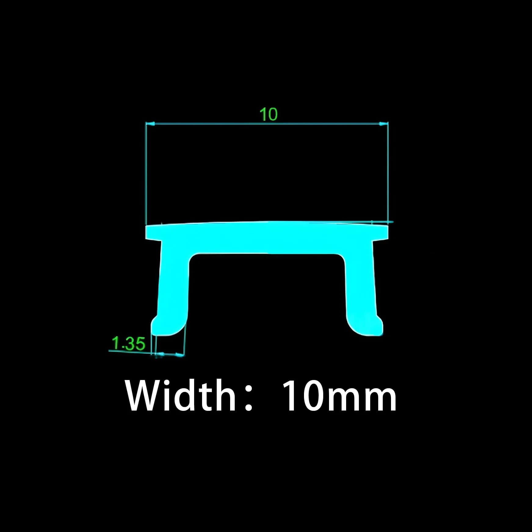 Profilé LED flexible en aluminium de 1 à 10 m, diffuseur en silicone laiteux remplaçable, accessoire