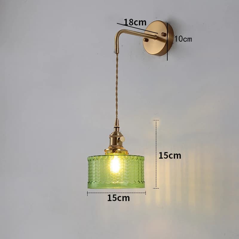 Lustre en verre ambre vert fait main, lustre LED en verre de Murano italien, décoration d'intérieur,