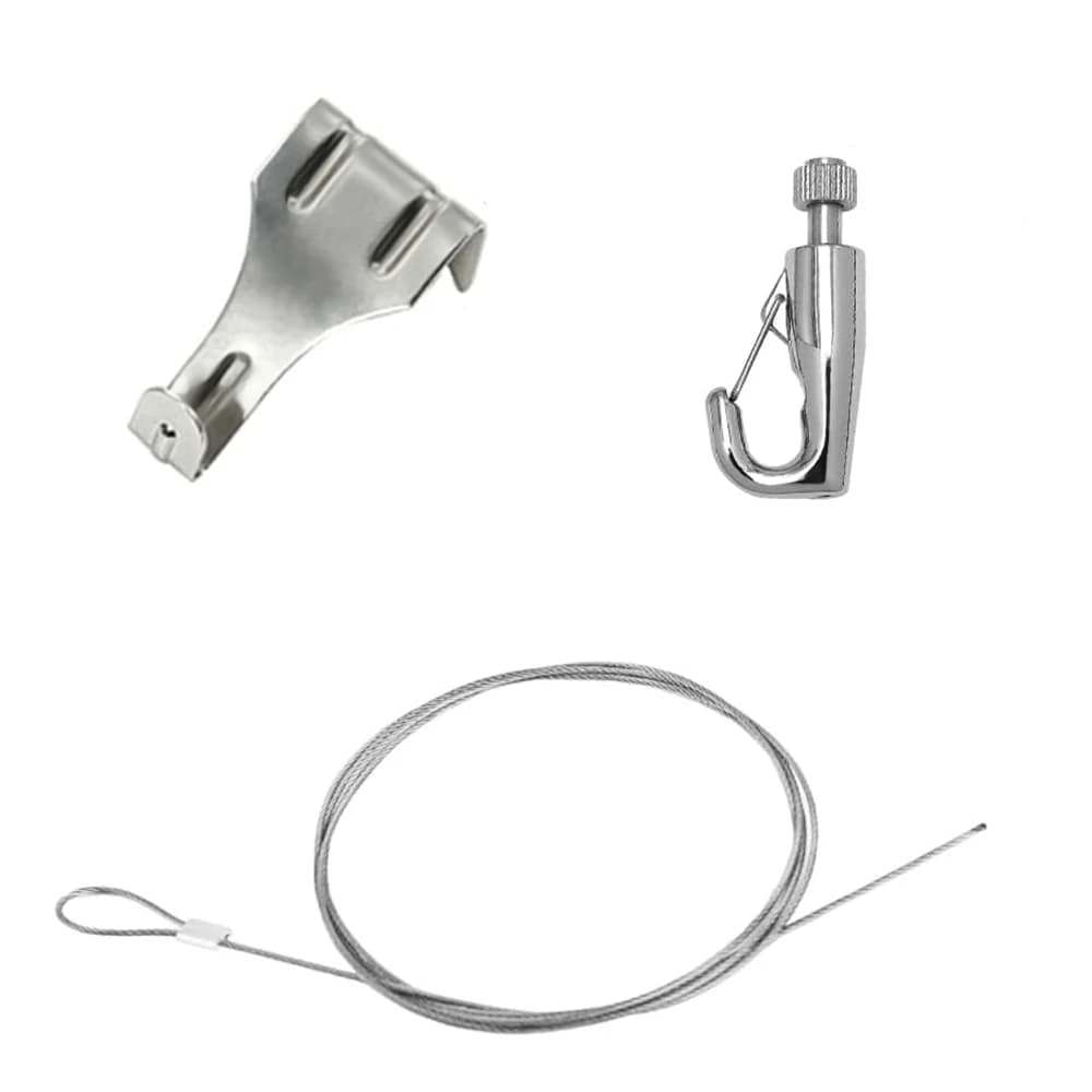 Kit de Suspension de câble métallique en acier réglable de 1.5mm, cadre d'art, Suspension de plante