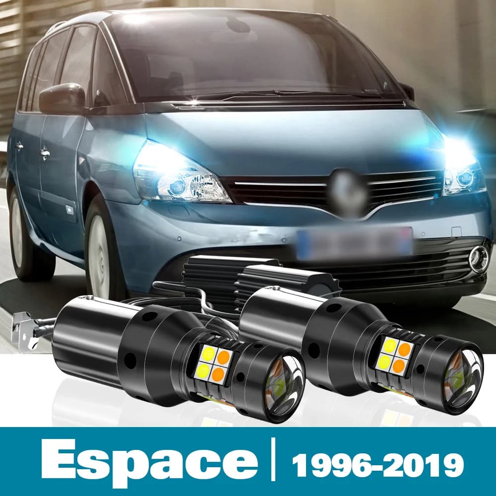 Clignotant et feux diurnes à LED pour Renault Espace 3, 4, 5, accessoires, DRL, mode touristes, 1996