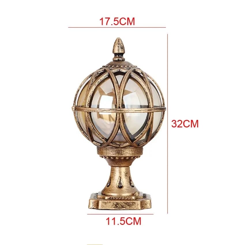 Sphblades Lampe Colonne, Style Européen, Rétro, Villa, Porte, Extérieur, Étanche, Cour