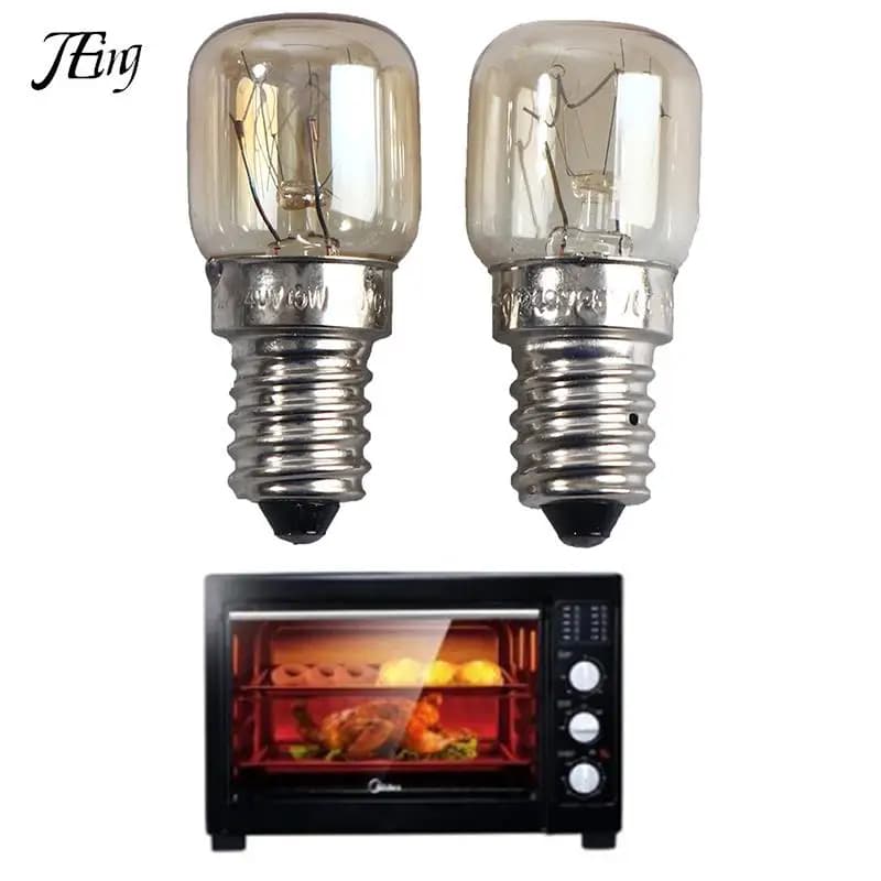 Ampoule de four à micro-ondes résistante à 300 degrés, lampe à sel E14, petite bouche à vis, haute t