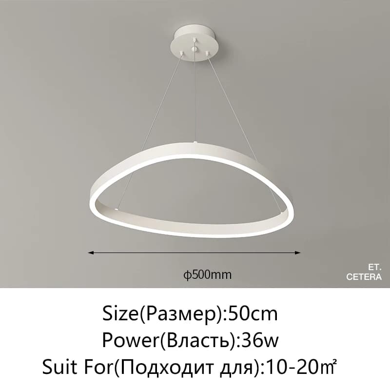 Plafonnier LED avec Anneaux Brossés au Design Moderne, Éclairage d'Nik, Luminaire Décoratif de Plafo