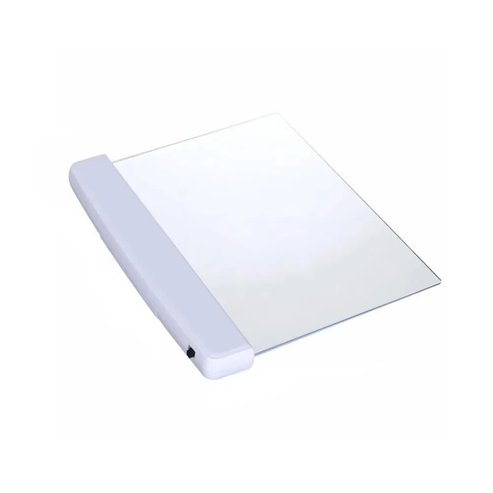 Lampe de lecture LED portable à écran plat, haute luminosité, transparente, protection des yeux, lum