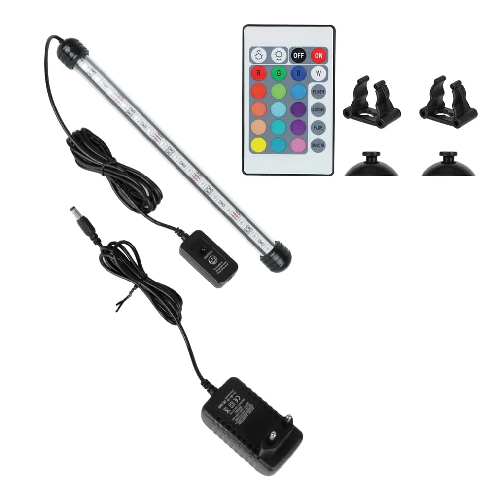 Lampe SubSN LED étanche pour aquarium, éclairage décoratif avec télécommande, barre lumineuse précie