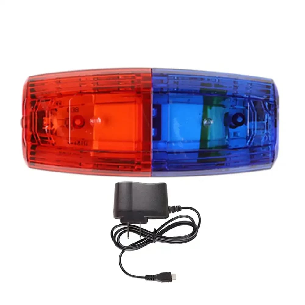 Lumière de Police LED rouge bleu lampe d'épaule attention feux de sécurité d'avertissement d'urgence