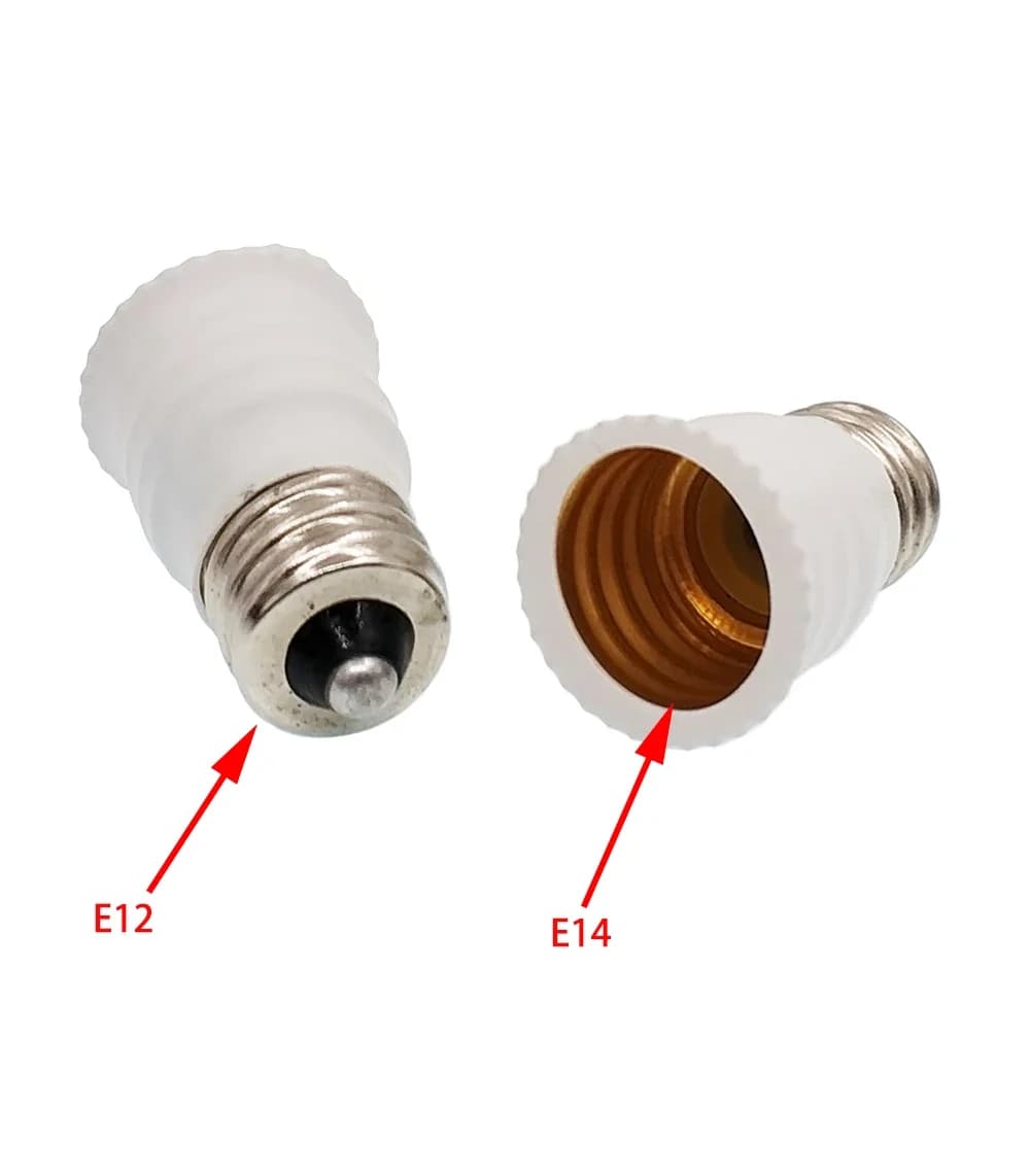 Convertisseur de support de lampe E12 à E14, adaptateur de douille de lumière à vis, norme américain