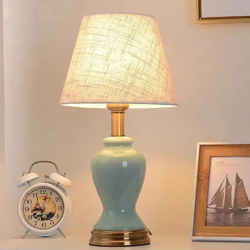 Lampe de Table en céramique de style français-moderne américain créatif minimaliste salon étude lamp