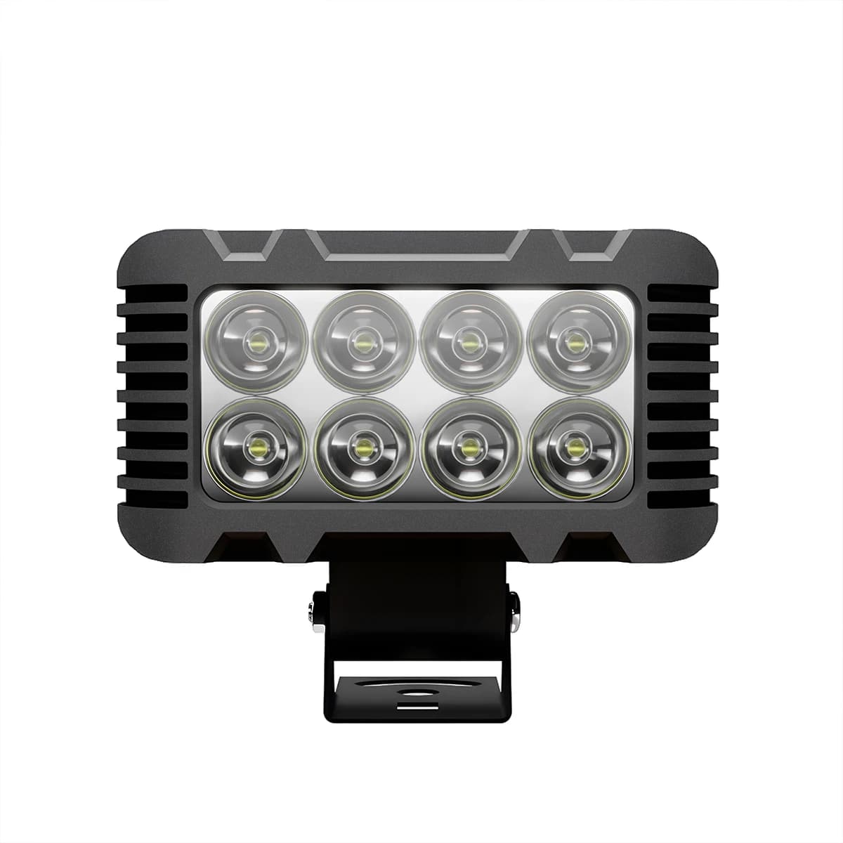 Projecteur LED 8 LED 1/2/4x 12V pour tracteur, bateau, camion, SUV, VTT, moto, lampe de travail univ