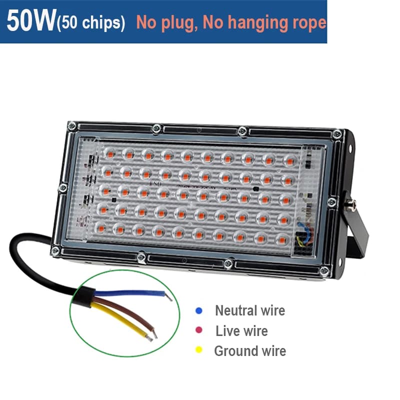LED élèvent la lumière spectre complet Phyto lampe AC85-240V 50W 100W 200W 300W UV projecteur pour i